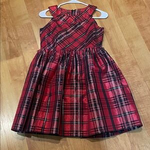 Bonnie Jean Red Plaid Formal Dress